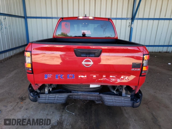 2022 Nissan Frontier S with VIN 1N6ED1EK5NN670872, listed as a Copart auction lot 71964864 with 27,733 mi miles and Salvage Title. Bid and sale history available at carsss.com. Image 6.