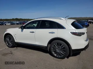 2017 Infiniti QX70 with VIN JN8CS1MW3HM411378, listed as a Copart auction lot 50746075 with 36,738 mi miles and Salvage title. Bid and sale history available at DreamBid. Image 2.