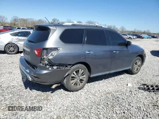 2017 Nissan Pathfinder S with VIN 5N1DR2MN1HC697435, listed as a Copart auction lot 48138225 with 128,782 mi miles and Salvage title. Bid and sale history available at DreamBid. Image 3.