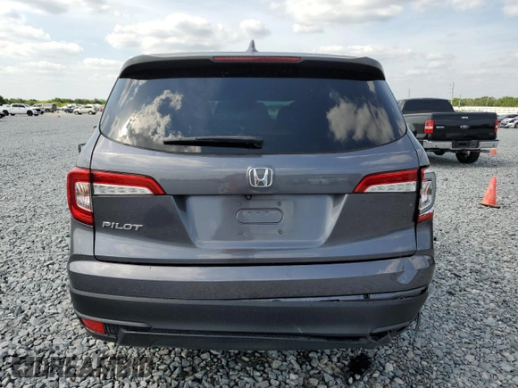 2019 Honda Pilot LX with VIN 5FNYF5H19KB016889, listed as a Copart auction lot 53972975 with 75,721 mi miles and Salvage Title. Bid and sale history available at DreamBid. Image 6.