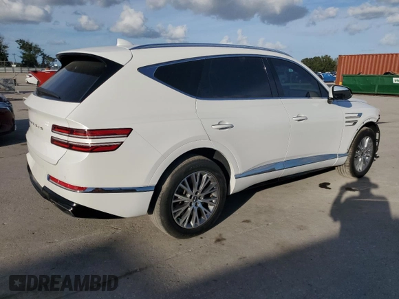 2021 Genesis GV80 with VIN KMUHB4SB2MU062837, listed as a Copart auction lot 79848464 with 61,294 mi miles and Salvage title. Bid and sale history available at DreamBid. Image 3.