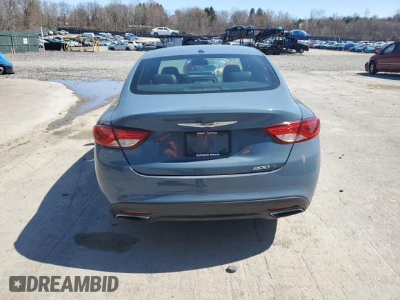 2015 Chrysler 200 S with VIN 1C3CCCBB9FN626425, listed as a Copart auction lot 53429105 with 64,002 mi miles and Salvage Title. Bid and sale history available at carsss.com. Image 6.