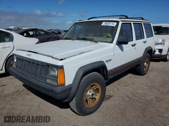 1993 Jeep Cherokee Sport с VIN 1J4FJ68S4PL555701, выставлен на аукционе Copart как лот 76020714 с пробегом 130 884 миль миль и Списание • Salvage title. История ставок и продаж доступна на DreamBid. Изображение 1.