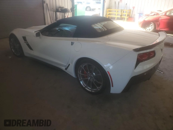 2019 Chevrolet Corvette Grand Sport 2LT with VIN 1G1YY3D78K5113083, listed as a Copart auction lot 79582034 with 6,532 mi miles and Non Repairable. Bid and sale history available at carsss.com. Image 2.
