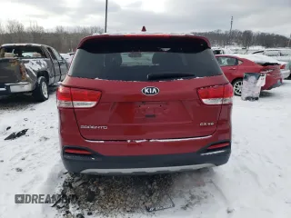 2018 Kia Sorento EX with VIN 5XYPHDA5XJG412494, listed as a Copart auction lot 45796095 with 86,049 mi miles and Salvage Title. Bid and sale history available at carsss.com. Image 6.