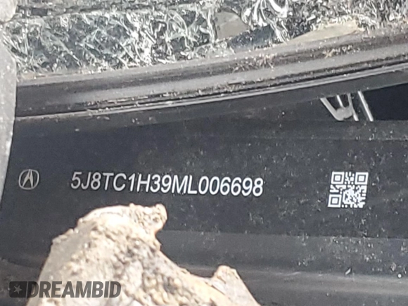 2021 Acura RDX with VIN 5J8TC1H39ML006698, listed as a Copart auction lot 44138335 with Not Provided miles and Salvage Title. Bid and sale history available at carsss.com. Image 14.