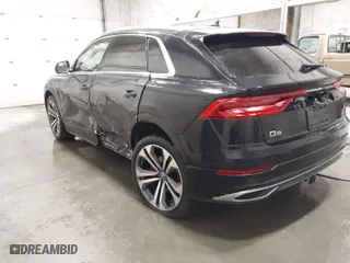 2019 Audi Q8 Premium Plus with VIN WA1BVAF16KD042730, listed as a IAAI auction lot 41610719 with 87,134 mi miles. Bid and sale history available at carsss.com. Image 3.