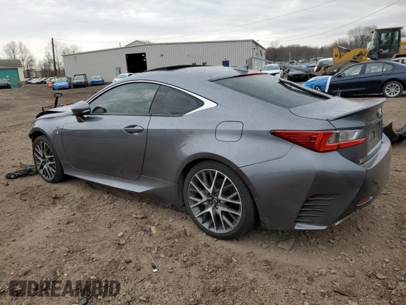 2017 Lexus RC with VIN JTHSM5BC6H5003385, listed as a Copart auction lot 83747414 with 76,861 mi miles and Salvage Title. Bid and sale history available at carsss.com. Image 2.