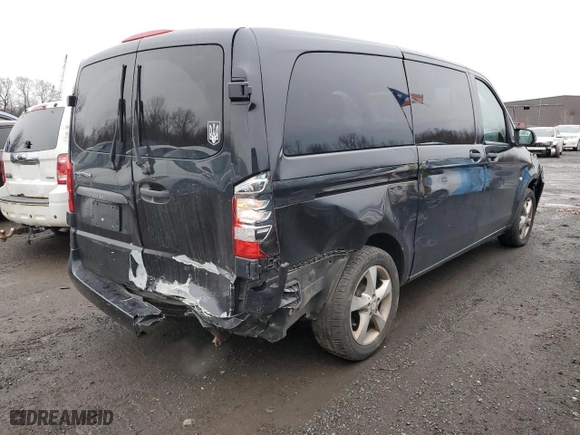 2017 Mercedes-Benz Metris Passenger Van with VIN WD4PG2EE9H3308486, listed as a Copart auction lot 83668444 with NaN miles and Salvage Title. Bid and sale history available at carsss.com. Image 3.