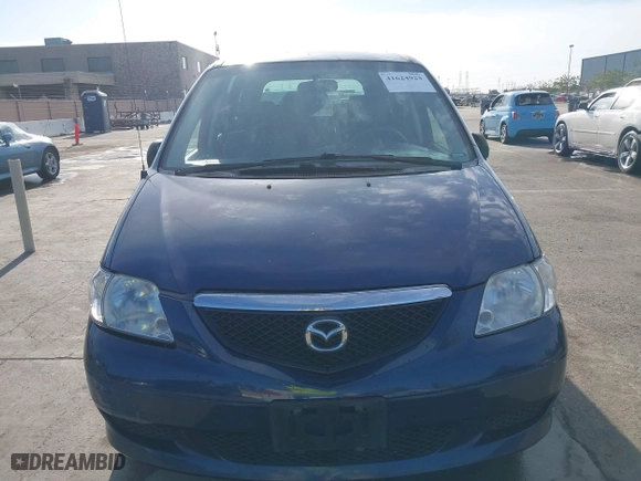 2003 Mazda MPV LX with VIN JM3LW28A030354777, listed as a IAAI auction lot 41624923 with 199,283 mi miles. Bid and sale history available at carsss.com. Image 6.