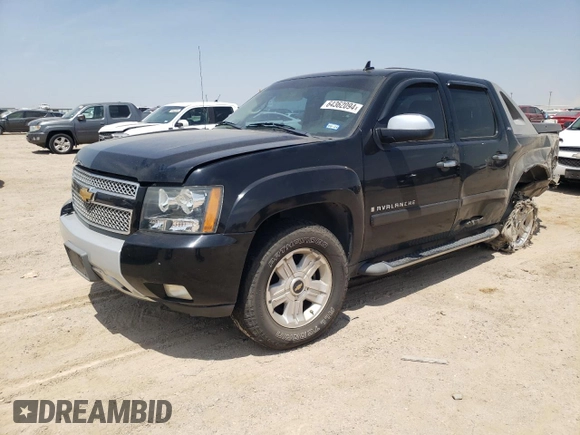 2008 Chevrolet Avalanche LT w/3LT with VIN 3GNFK12348G314525, listed as a Copart auction lot 64362094 with 213,218 mi miles and Salvage Title. Bid and sale history available at carsss.com. Image 1.