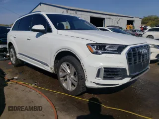 2020 Audi Q7 Premium with VIN WA1AJAF76LD011359, listed as a Copart auction lot 71723414 with 158,622 mi miles and Salvage Title. Bid and sale history available at carsss.com. Image 4.