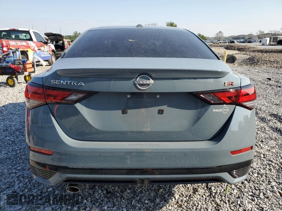2024 Nissan Sentra SR with VIN 3N1AB8DV0RY377081, listed as a Copart auction lot 53031955 with 7,387 mi miles and Salvage Title. Bid and sale history available at carsss.com. Image 6.