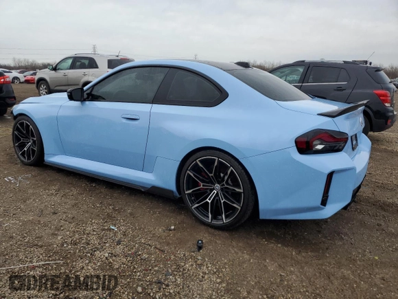 2023 BMW M2 z VIN 3MF13DM00P8D30554, wystawiony jako Copart lot #51641785 z przebiegiem 14 572 mil mil oraz Szkody całkowita. Historia ofert i sprzedaży dostępna na DreamBid. Obrazek 2.