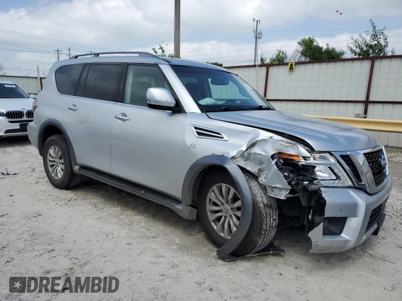 2017 Nissan Armada SV with VIN JN8AY2ND8H9008332, listed as a Copart auction lot 52543334 with Not Provided miles. Bid and sale history available at carsss.com. Image 4.