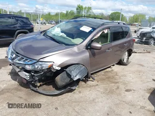 2014 Nissan Murano S with VIN JN8AZ1MW4EW523688, listed as a IAAI auction lot 42325985 with 99,017 mi miles and . Bid and sale history available at DreamBid. Image 17.