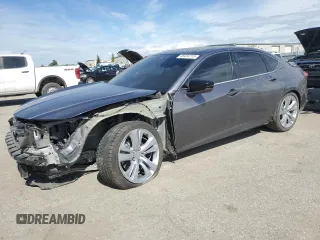 2022 Acura TLX Technology with VIN 19UUB5F49NA003842, listed as a Copart auction lot 48434715 with 18,326 mi miles and Salvage title. Bid and sale history available at DreamBid. Image 1.
