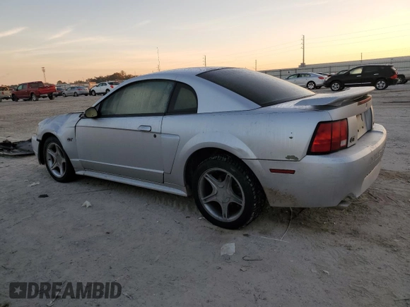 2001 Ford Mustang GT Deluxe with VIN 1FAFP42X01F189552, listed as a Copart auction lot 42989285 with Not provided miles and Salvage title. Bid and sale history available at DreamBid. Image 2.