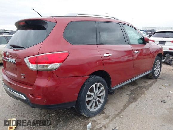 2016 Nissan Pathfinder S with VIN 5N1AR2MM5GC628370, listed as a IAAI auction lot 42193653 with 149,120 mi miles and . Bid and sale history available at DreamBid. Image 4.