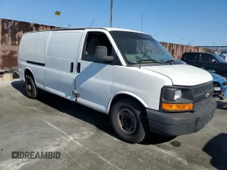 2012 Chevrolet Express Cargo Van with VIN 1GCWGGCA3C1150136, listed as a Copart auction lot 81989674 with 294,228 mi miles and Salvage Title. Bid and sale history available at carsss.com. Image 4.