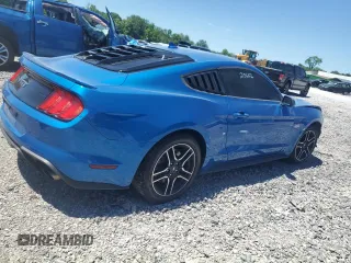 2021 Ford Mustang GT with VIN 1FA6P8CF2M5128677, listed as a Copart auction lot 57793995 with 68,095 mi miles and Salvage title. Bid and sale history available at DreamBid. Image 3.