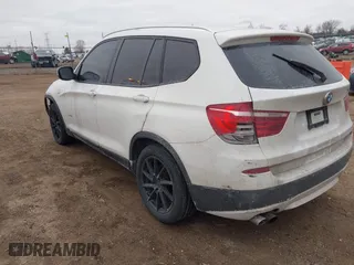 2013 BMW X3 xDrive28i with VIN 5UXWX9C55D0A27106, listed as a IAAI auction lot 41468713 with 198,996 mi miles. Bid and sale history available at carsss.com. Image 3.