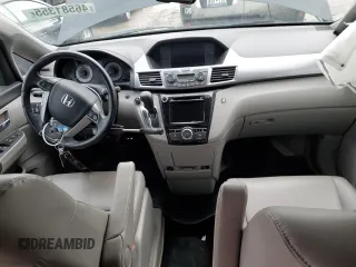 2014 Honda Odyssey EX-L with VIN 5FNRL5H62EB036964, listed as a Copart auction lot 46581355 with 62,290 mi miles and Salvage Title. Bid and sale history available at DreamBid. Image 8.