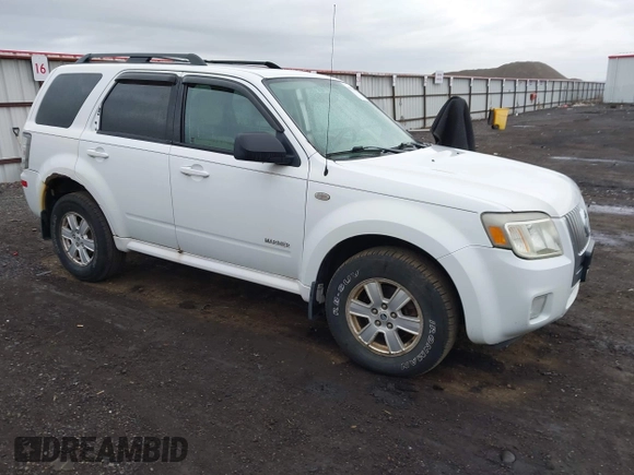 2008 Mercury Mariner with VIN 4M2CU91Z88KJ01185, listed as a IAAI auction lot 41778434 with 165,654 mi miles. Bid and sale history available at carsss.com. Image 1.