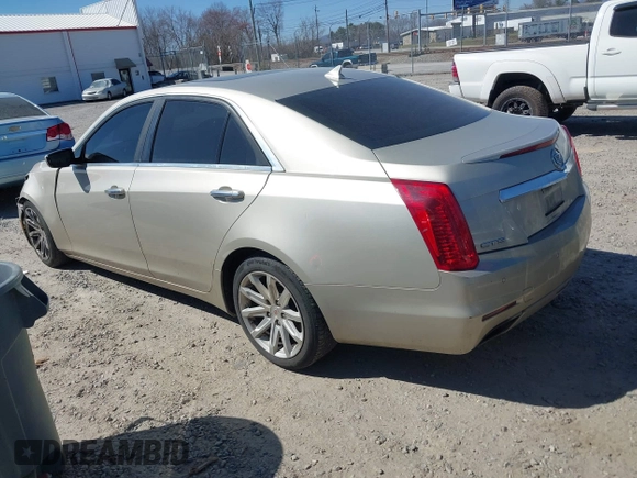 2014 Cadillac CTS Luxury RWD with VIN 1G6AR5SX3E0123075, listed as a IAAI auction lot 41768726 with 184,457 mi miles. Bid and sale history available at carsss.com. Image 3.