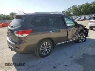 2016 Nissan Pathfinder SL with VIN 5N1AR2MN8GC652137, listed as a Copart auction lot 53731415 with 105,198 mi miles and Salvage title. Bid and sale history available at DreamBid. Image 3.