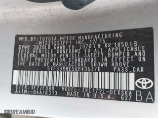 2016 Toyota Corolla L with VIN 5YFBURHE5GP435176, listed as a IAAI auction lot 41779930 with 112,499 mi miles. Bid and sale history available at carsss.com. Image 9.