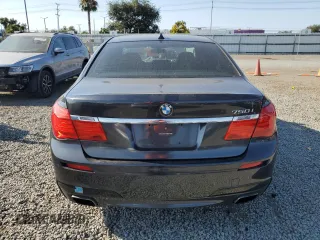 2011 BMW 7 Series 750i with VIN WBAKA8C58BCY37346, listed as a Copart auction lot 65017655 with 125,505 mi miles and Salvage title. Bid and sale history available at DreamBid. Image 6.