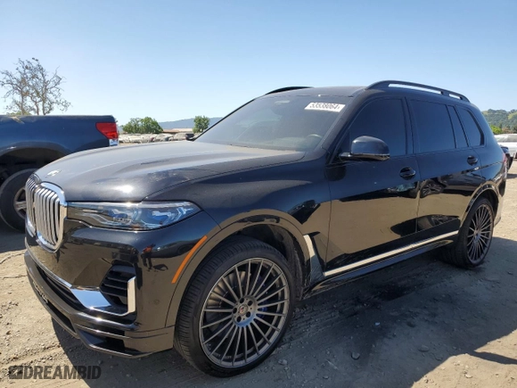 2022 BMW X7 ALPINA XB7 with VIN 5UXCX6C12N9K10388, listed as a Copart auction lot 53538064 with 34,939 mi miles and Salvage Title. Bid and sale history available at carsss.com. Image 1.