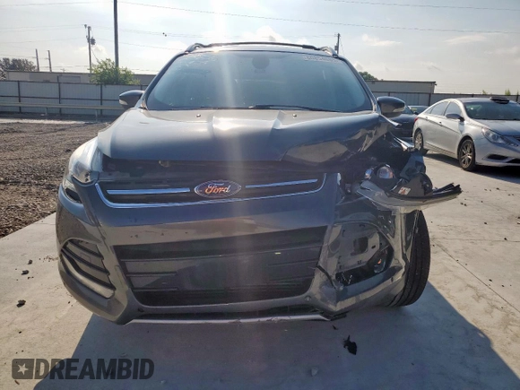 2015 Ford Escape Titanium with VIN 1FMCU0J97FUC88093, listed as a Copart auction lot 60854085 with 64,029 mi miles and Salvage title. Bid and sale history available at DreamBid. Image 5.