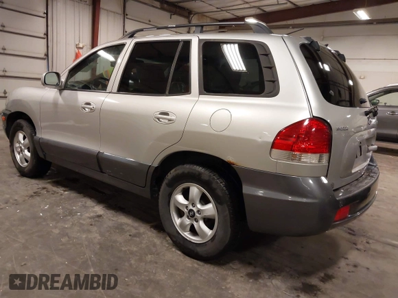 2005 Hyundai Santa Fe GLS with VIN KM8SC73D95U974594, listed as a IAAI auction lot 42340827 with 126,081 mi miles and . Bid and sale history available at DreamBid. Image 3.
