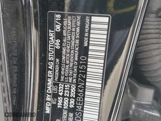 2019 Mercedes-Benz CLA with VIN WDDSJ4EB6KN721510, listed as a Copart auction lot 52734755 with 96,369 mi miles and Clean Title. Bid and sale history available at carsss.com. Image 12.
