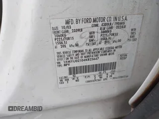 2004 Ford Escape XLS with VIN 1FMYU02104KB25647, listed as a IAAI auction lot 41916737 with 199,361 mi miles and . Bid and sale history available at DreamBid. Image 9.