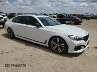 2018 BMW 7 Series 740i with VIN WBA7E2C51JG742075, listed as a Copart auction lot 65057923 with 0 mi miles. Bid and sale history available at carsss.com. Image 4.