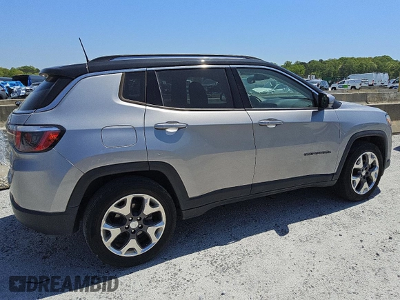 2020 Jeep Compass Limited with VIN 3C4NJCCB4LT211159, listed as a Copart auction lot 50300855 with 106,741 mi miles and Clean Title. Bid and sale history available at DreamBid. Image 3.