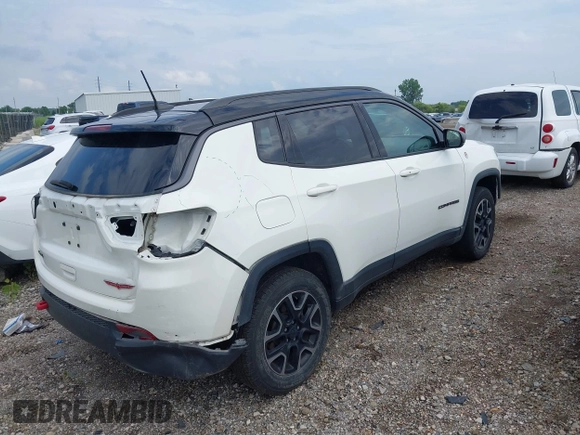 2019 Jeep Compass Trailhawk z VIN 3C4NJDDB3KT760631, wystawiony jako IAAI lot #42681139 z przebiegiem 71 128 mil mil oraz . Historia ofert i sprzedaży dostępna na DreamBid. Obrazek 4.
