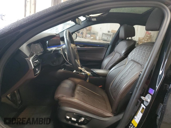 2023 BMW 5 Series 540i xDrive with VIN WBA73BJ02PCL24265, listed as a Copart auction lot 72735144 with 31,331 mi miles and Salvage Title. Bid and sale history available at carsss.com. Image 7.
