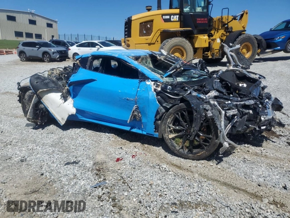 2023 Chevrolet Corvette 2LT with VIN 1G1YB2D4XP5132792, listed as a Copart auction lot 57857715 with Not provided miles and Salvage title. Bid and sale history available at DreamBid. Image 4.