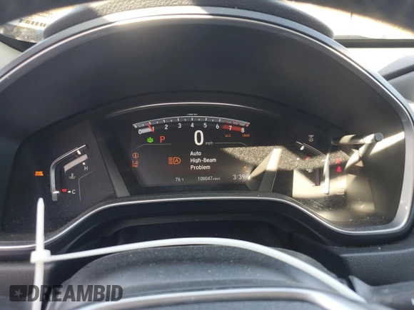 2019 Honda CR-V EX-L with VIN 5J6RW1H88KL003553, listed as a Copart auction lot 49471475 with 108,047 mi miles and Salvage Title. Bid and sale history available at carsss.com. Image 9.