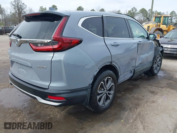 2021 Honda CR-V EX with VIN 2HKRW2H57MH618300, listed as a IAAI auction lot 41824198 with 134,892 mi miles. Bid and sale history available at carsss.com. Image 4.