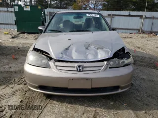 2002 Honda Civic LX with VIN 1HGES15572L028438, listed as a Copart auction lot 44297625 with 241,185 mi miles and Salvage Title. Bid and sale history available at DreamBid. Image 5.