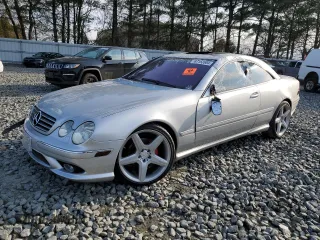 2003 Mercedes-Benz CL-Class 5.0L with VIN WDBPJ75J63A035886, listed as a Copart auction lot 87163504 with 67,919 mi miles and Salvage Title. Bid and sale history available at carsss.com. Image 1.