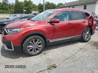 2020 Honda CR-V Touring with VIN 2HKRW2H92LH657278, listed as a Copart auction lot 64062365 with 19,793 mi miles and Salvage title. Bid and sale history available at DreamBid. Image 1.