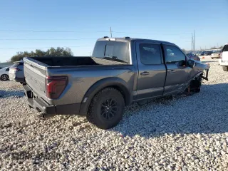 2024 Ford F-150 Raptor with VIN 1FTFW1RG7RFA11716, listed as a Copart auction lot 47696685 with 11,383 mi miles and Salvage Title. Bid and sale history available at DreamBid. Image 3.