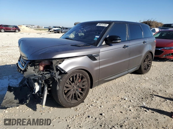 2017 Land Rover Range Rover Sport with VIN SALWR2FE3HA128357, listed as a Copart auction lot 86015104 with 62,257 mi miles and Salvage Title. Bid and sale history available at DreamBid. Image 1.