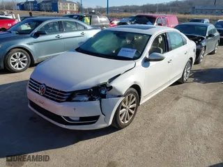 2012 Volkswagen Passat SEL with VIN 1VWCP7A35CC090109, listed as a IAAI auction lot 41640028 with 115,934 mi miles. Bid and sale history available at carsss.com. Image 2.